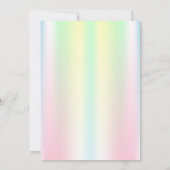 Invitation Baby shower holographique Tropical de l'ananas d'o (Dos)