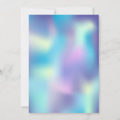 Invitation Baby shower holographique Twinkle Little Star (Dos)