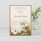 Invitation Baby shower honorifique. (Debout devant)