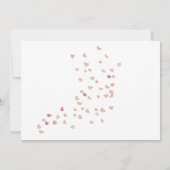 Invitation baby shower horistique de l'aquarelle de pâques (Dos)