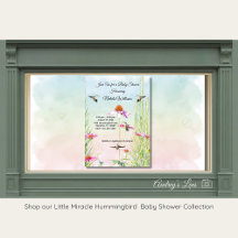 Baby Shower Hummingbird & Fleur Sauvage