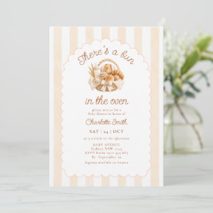 Invitation Baby-Shower 'Il y a un petit pain dans le four'