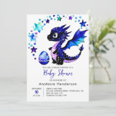 Invitation Baby shower Imaginaire numérique Dragon Boy (Debout devant)