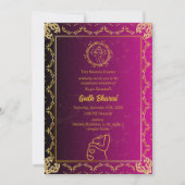 Invitation Baby shower indien Godh Bharai Hindu (Devant)