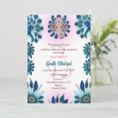 Invitation Baby shower indien Godh Bharai Hindu (Debout devant)