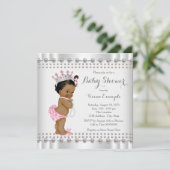Invitation Baby shower indien hispanique de Princess Pearl (Debout devant)