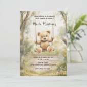 Invitation Baby shower Invitaciones imprimibles vintages (Debout devant)