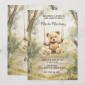 Invitation Baby shower Invitaciones imprimibles vintages (Devant / Derrière)