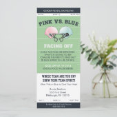 Invitation Baby shower Invitati pour les billets de football (Debout devant)