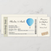 Invitation Baby shower Invitation, Aventure Attente (Devant / Derrière)