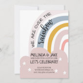 Invitation BABY SHOWER|INVITATION de RAINBOW|Douche à fond|Pa (Devant)