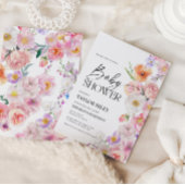 Invitation baby shower | Invitation Florale d'été