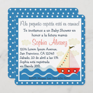 Invitation Baby shower Invitation/Invitación para Baby shower