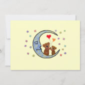 Invitation Baby shower Invitaton de lune de koala de bonne (Dos)