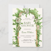 Invitation Baby shower jardin (Devant)