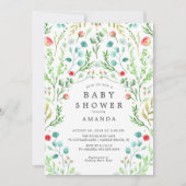 Invitation Baby shower Jardin Botanique (Devant)