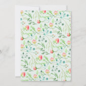 Invitation Baby shower Jardin Botanique (Dos)