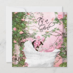Invitation Baby Shower Jardin de Roses Roses