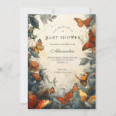 Invitation Baby Shower Jardin Papillon (Devant)