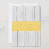 Invitation Baby shower jaune de l'éléphant Lemon Bow Invitati (Dos)