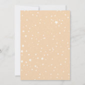 Invitation Baby shower jaune d'éléphant Twinkle Little Star (Dos)