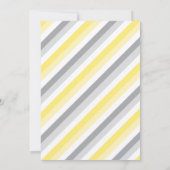 Invitation Baby shower jaune éléphant neutre pour les femmes (Dos)