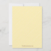 Invitation Baby shower jaune moderne de couples de canards (Dos)