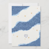Invitation Baby Shower Jean Bleu (Dos)