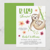 Invitation Baby shower joli (Devant / Derrière)