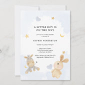 Invitation Baby shower Jouets doux mignons (Devant)