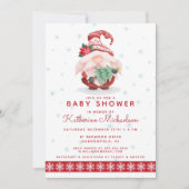 Invitation Baby shower | Joyeux cadeau de Noël (Devant)