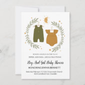 Invitation Baby shower jumeau (Devant)