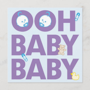 Invitation Baby shower jumeau de garçons