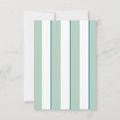 Invitation Baby shower jumeau en bande verte (Dos)