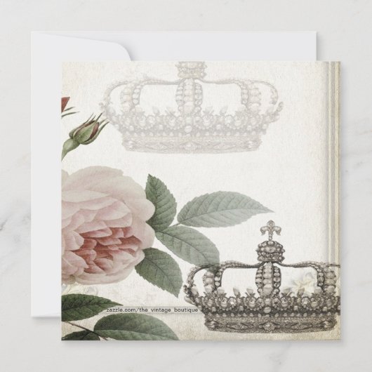 Invitation Baby shower jumeau ethnique Prince et Princesse (Dos)