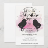 Invitation Baby shower jumeaux (Devant / Derrière)