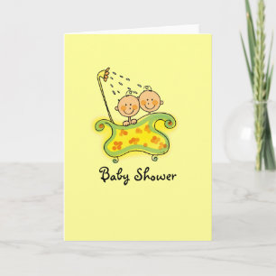 Invitation Baby shower (jumeaux)