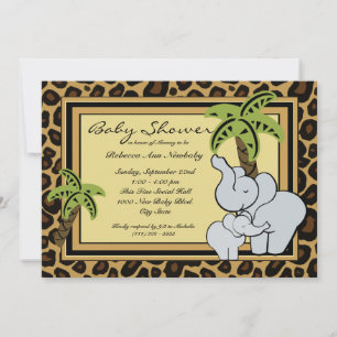 Invitation Baby shower Jungle Safari