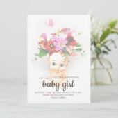 Invitation Baby shower Kewpie (Debout devant)