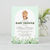 Invitation Baby shower King Bear (Debout devant)