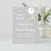 Invitation Baby shower Koala endormi (Debout devant)