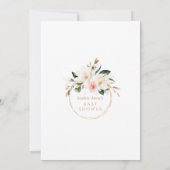 Invitation Baby shower Koala Magnolia Gold Cute (Dos)