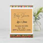 Invitation Baby shower Kwanzaa (Debout devant)