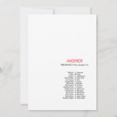 Invitation Baby shower Ladybug - Nom modifiable, 5x7 (Dos)