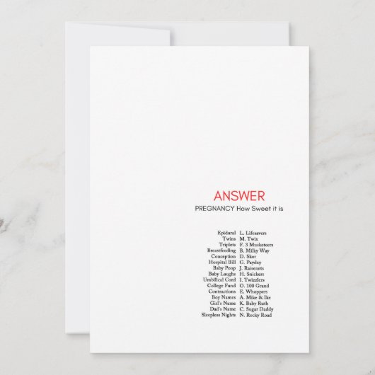 Invitation Baby shower Ladybug - Nom modifiable, 5x7 (Dos)