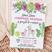 Invitation Baby Shower Lama