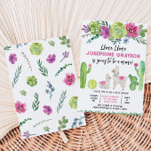 Invitation Baby Shower Lama