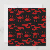 Invitation Baby Shower Langouste Écrevisse (Dos)