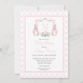Invitation Baby shower lapin (Devant)