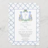 Invitation Baby shower lapin (Devant / Derrière)